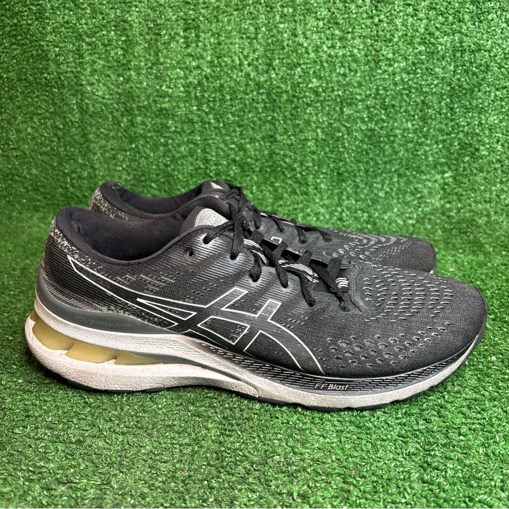 ASICS GEL-KAYANO 28 Black / Gray Women's Running Shoes Size 10 NARROW (2A)